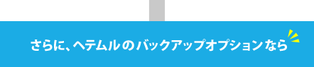 さらにヘテムルのバックアップなら