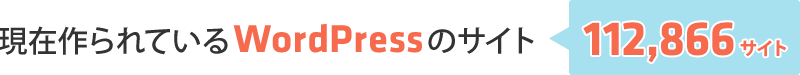 現在作られているWordPressのサイト数